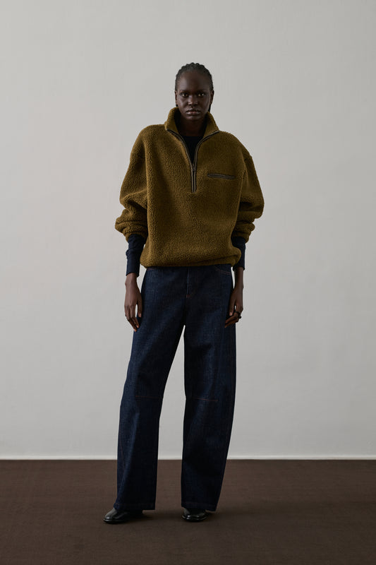 Sweatshirt Finlande - Kaki/Bronze - Femme