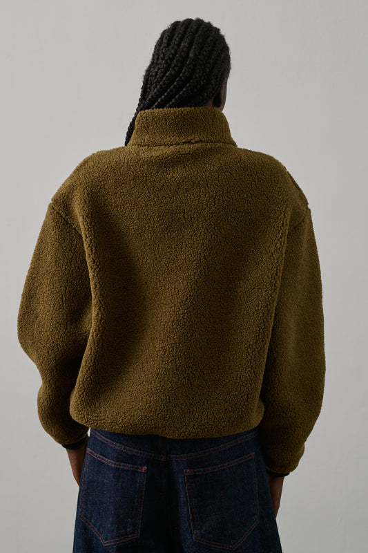 Sweatshirt Finlande - Kaki/Bronze - Femme