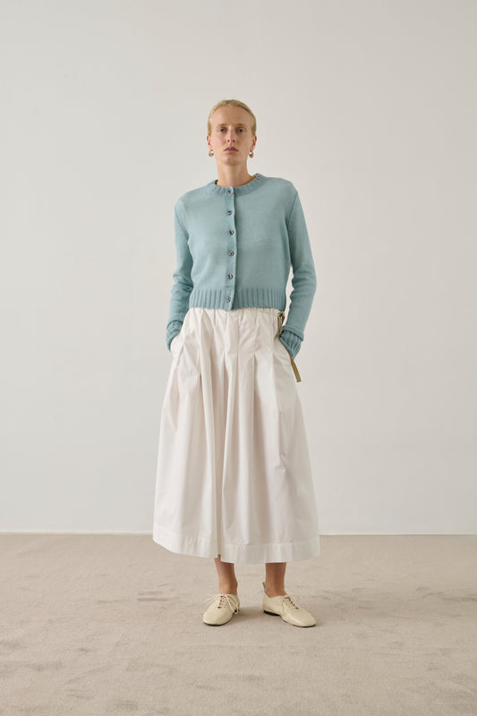 Cardigan Griffith - Bleu Céladon - Laine mérinos - Femme