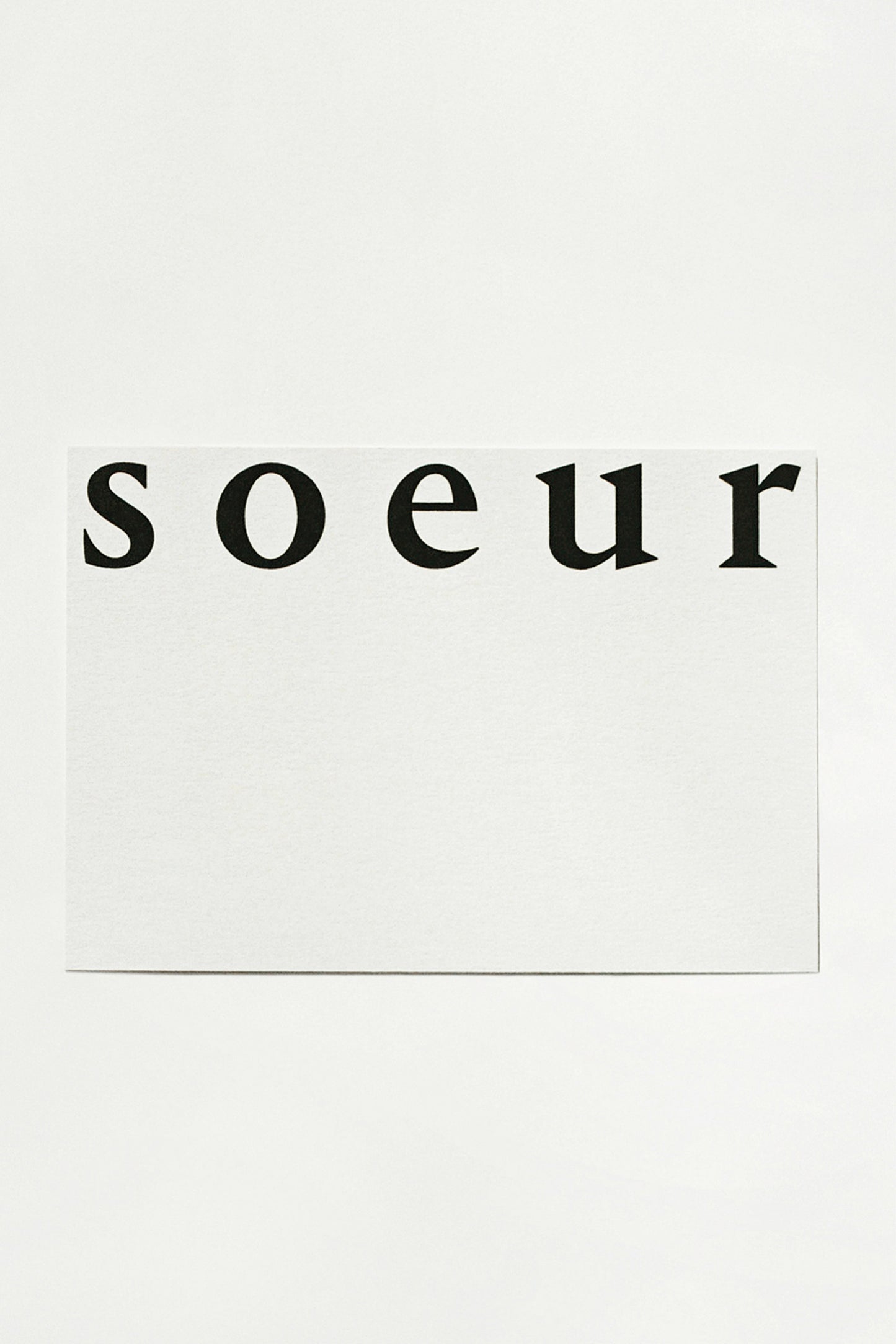 Soeur E-Gift Card N°1