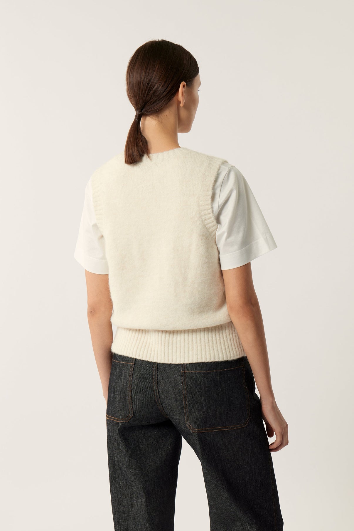 NAMASTE OFF-WHITE SWEATER vue 2