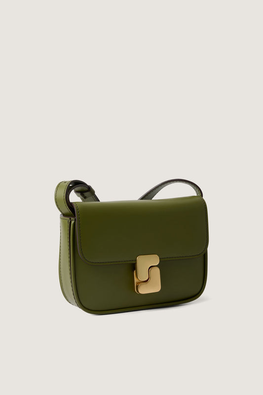 Sac Bell Very Mini - Vert Olive - Cuir - Femme